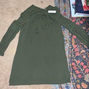 Simplistic Boho Green Dress